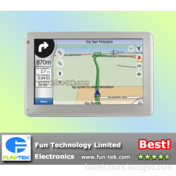 5-inch TFT-LCD Car GPS Navigator Tracker Video MP3 MP4 FM Transmitter Bluetooth AV 2G Free MAP